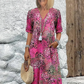 Vestido elegante com estampado de leopardo