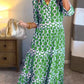 Vestido estampado com lapelas (quase esgotado)