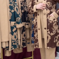 Conjunto de senhora estampado de três peças
