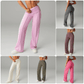 💕Calça feminina reta de cor sólida