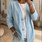 Cardigan feminino casual em jeans