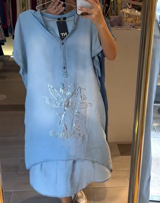 Vestido de verão para mulher, solto e confortável, com decote em V