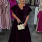 Vestido comprido com decote em V e estampado floral 3D
