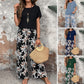 🌹Conjunto casual de senhora de duas peças com estampado