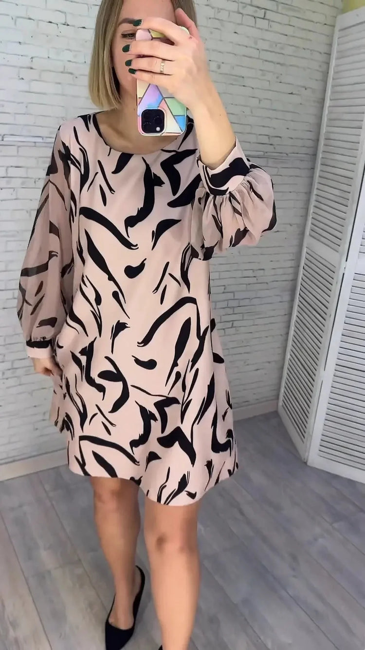 Novo vestido às riscas