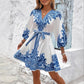 Vestido de chiffon com decote em V 2025