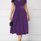 Vestido elegante de renda para mulher com decote em V
