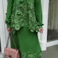Conjunto de malha com renda