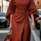 Vestido elegante com mangas balão
