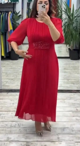 👗[S-5XL] Novo vestido da moda, design clássico, elegante e simples