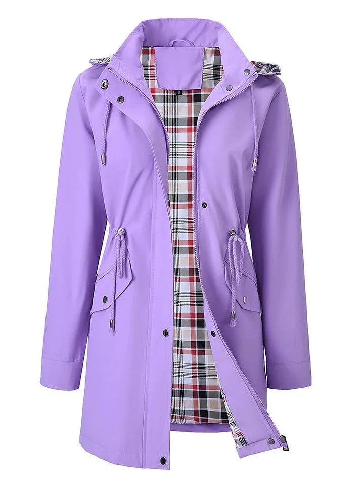 🍂Liquidação Outono 49% 💗🧥Blusão impermeável xadrez definitivo para mulher🍃