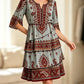 💃 Vestido de menina estilo boho com decote em V e folhos