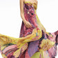 Vestido estampado de verão para menina com top tubinho