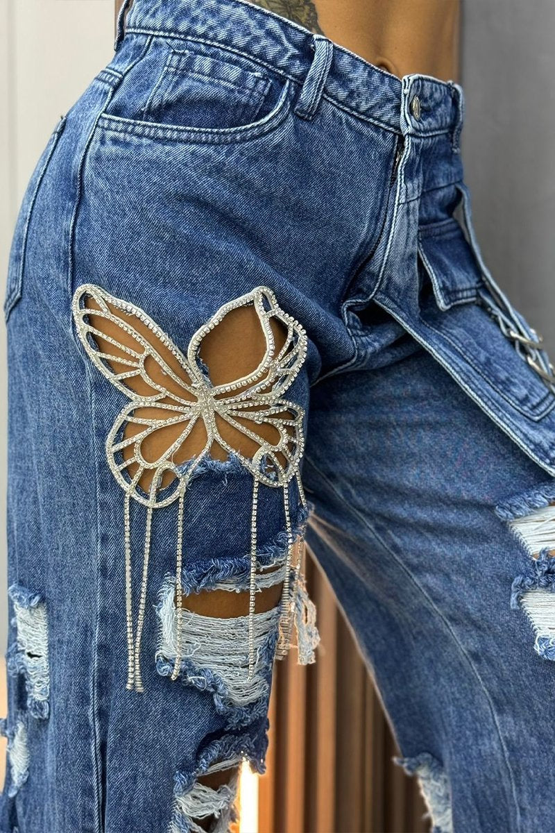 🦋Jeans femininos da moda