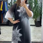 🔥 Novo vestido de menina estampado com strass 2025