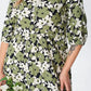 Vestido verde com flores