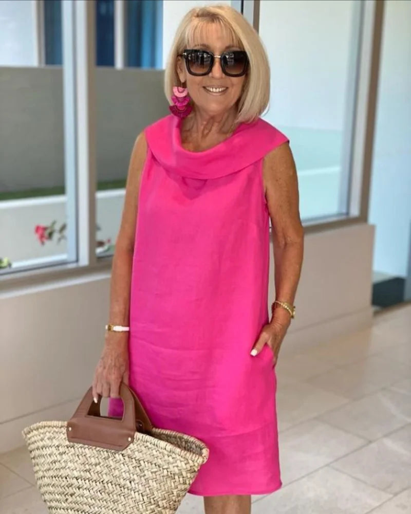 Vestido de linho para festa