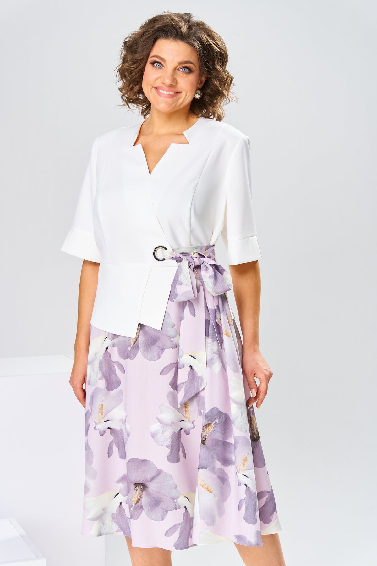 🌸[S-5XL]Vestido de algodão e seda de alta qualidade