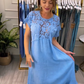 Novo vestido elegante de renda para senhoras