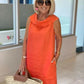 Vestido de linho para festa