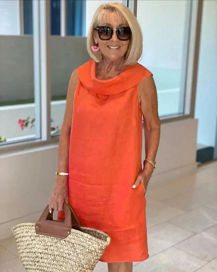 Vestido de linho para festa