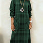 Vestido xadrez com bolsos
