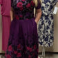🔥Vestido midi de senhora estampado de manga curta e gola redonda