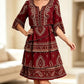 💃 Vestido de menina estilo boho com decote em V e folhos