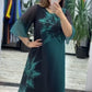🔥 Novo vestido de menina estampado com strass 2025
