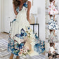 Vestido elegante sem mangas para mulher