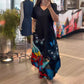 🦋🌼Vestido comprido com estampado de borboleta