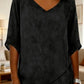 Blusa lisa de mulher com decote em V para uso diário 🌟 Elegância descomplicada para o dia a dia 🌟