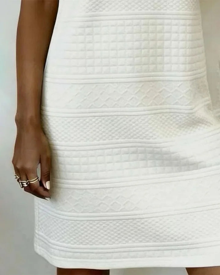 vestido direito de algodão puro