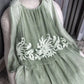 Vestido casual de manga comprida para mulher com estampado floral