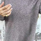 🌹Camisola de senhora de gola redonda e manga comprida