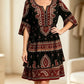 💃 Vestido de menina estilo boho com decote em V e folhos