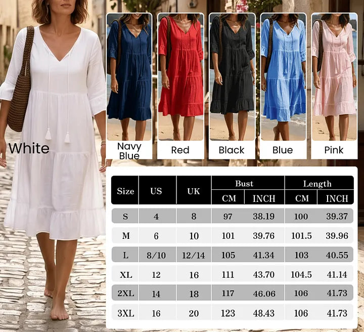 Um vestido de verão que ajuda as mulheres com mais de 35 anos a parecerem instantaneamente mais magras — sem cinta modeladora