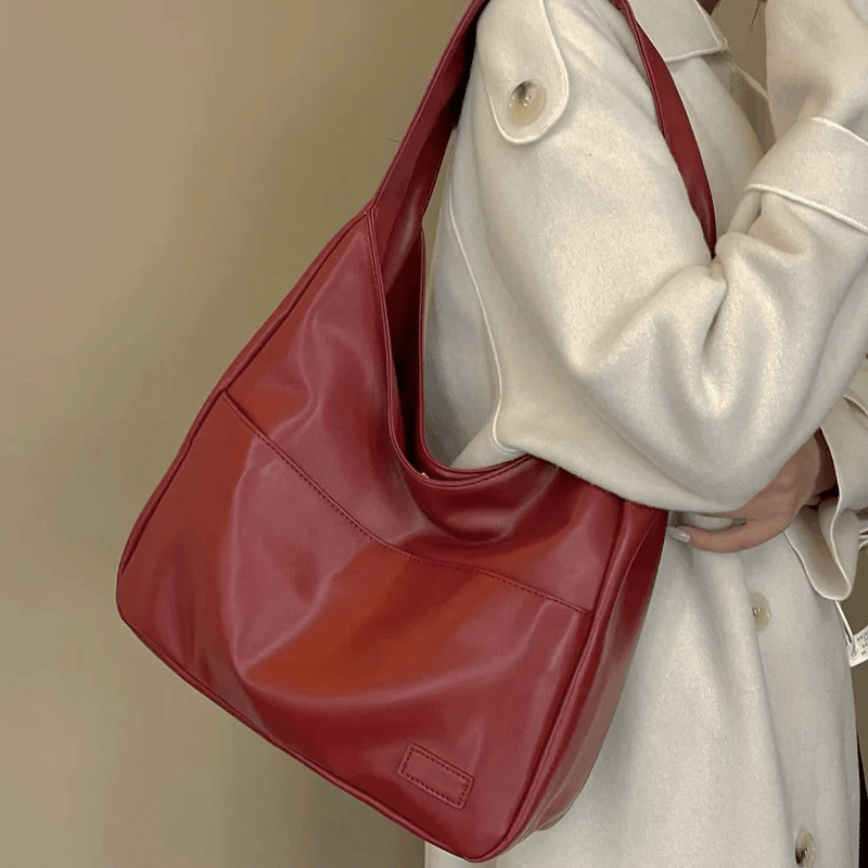 Bolsa grande em pele