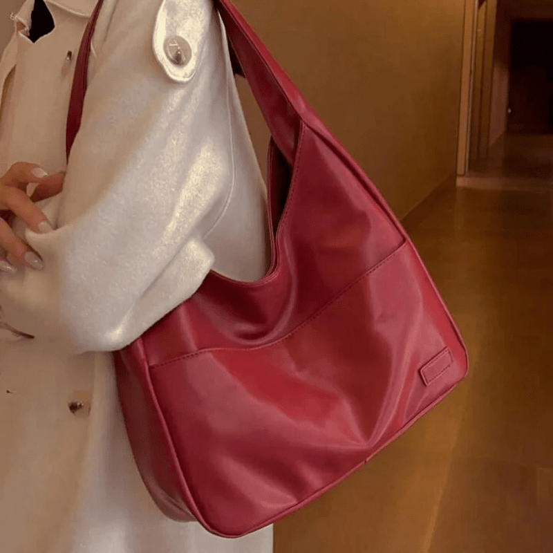 Bolsa grande em pele