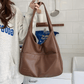 Bolsa grande em pele