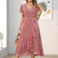 Vestido floral elegante para mulheres de verão
