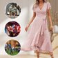 Vestido floral elegante para mulheres de verão